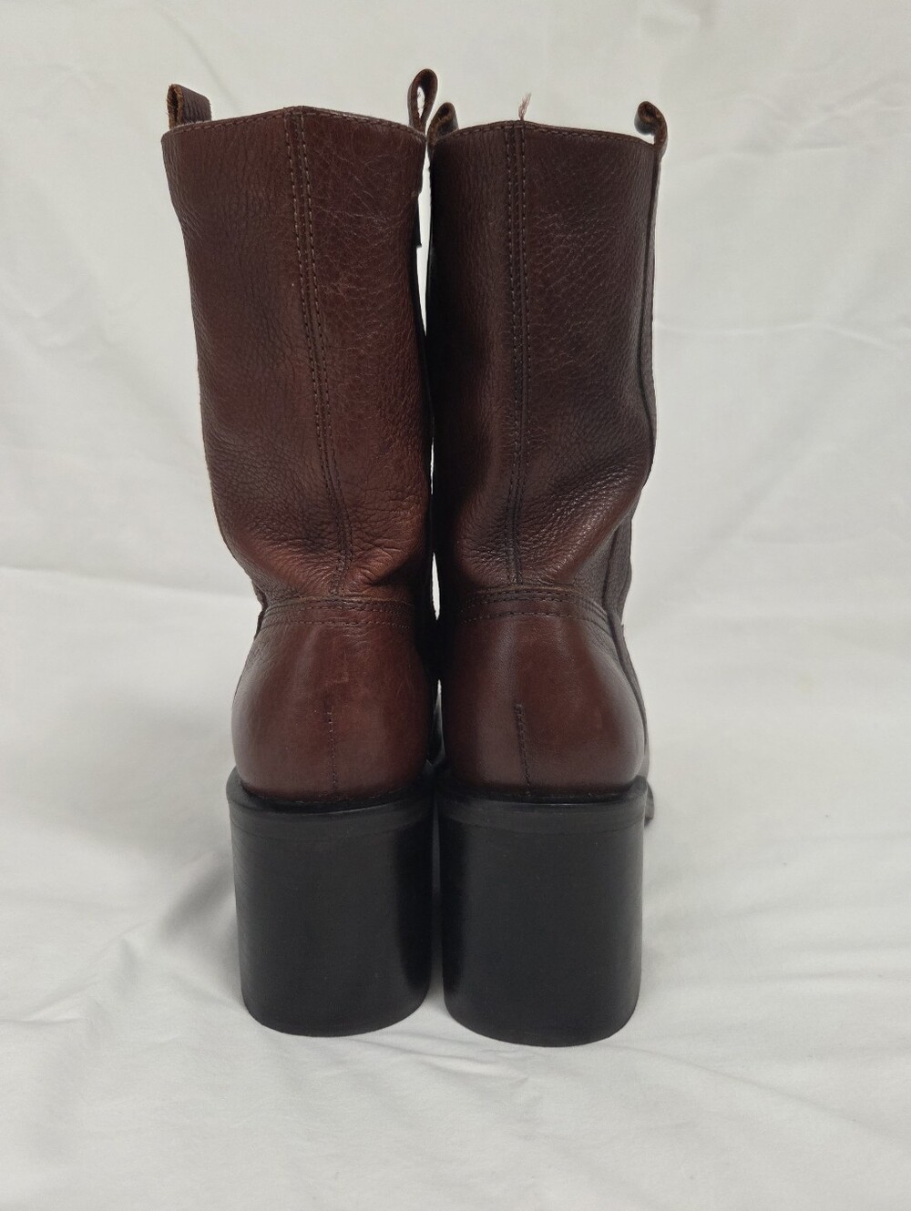 Vintage Nicole Force Brown Leather Western Boots 7 - Picture 7 of 16